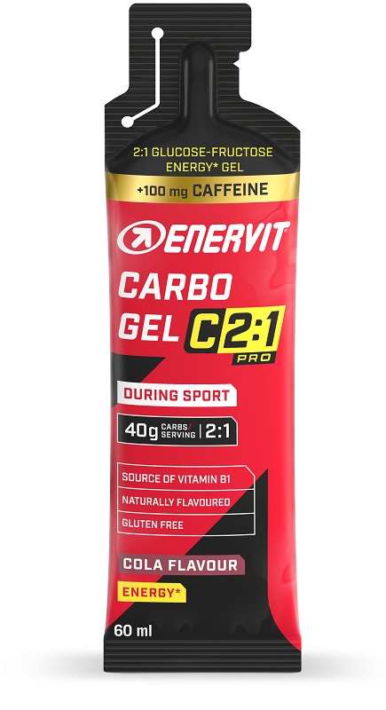 ENERVIT C2 1 PRO CARBO GEL COLA CON CAFFEINA 60 ML - Farmastop