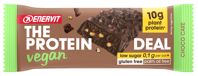 ENERVIT PROTEIN DEAL CHOCO CAKE VEGAN 40 G - Farmastop