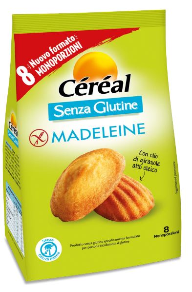 CEREAL MADELEINE SENZA GLUTINE 8 PEZZI DA 28,5 G - Farmastop