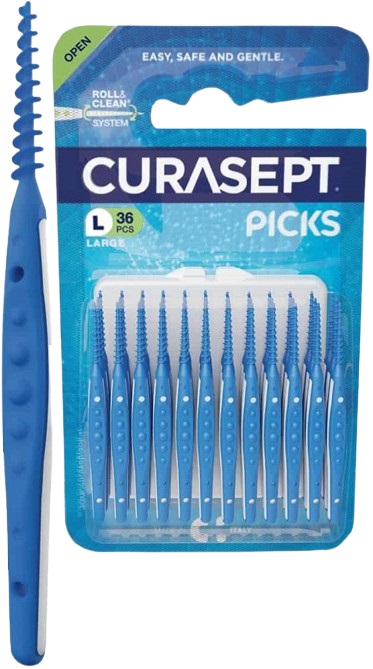 CURASEPT PICKS LARGE 36 PEZZI - Farmastop