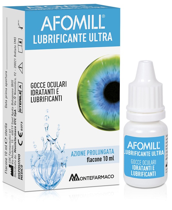 AFOMILL LUBRIFICANTE ULTRA GOCCE OCULARI 10 ML - Farmastop