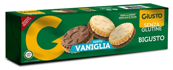 GIUSTO SENZA GLUTINE BIGUSTO VANIGLIA 120 G - Farmastop