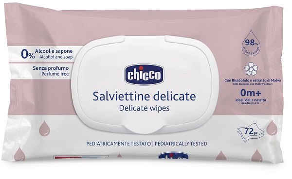 CHICCO SALVIETTE DELICATE 72 PEZZI PLAQUE - Farmastop