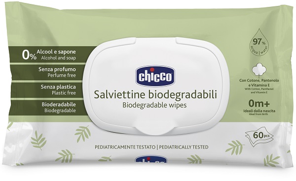 CHICCO SALVIETTE BIO 60 PEZZI PLAQUE - Farmastop