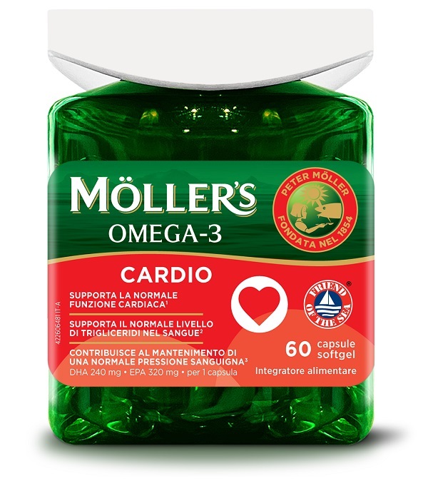 MOLLER'S OMEGA 3 CARDIO 60 CAPSULE - Farmastop