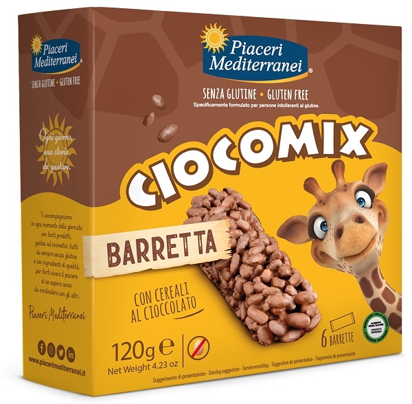 PIACERI MEDITERRANEI CIOCOMIX BARRETTA 6 PEZZI DA 20 G - Farmastop
