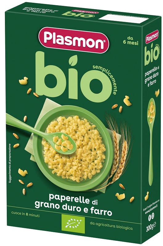 PLASMON PASTINA BIO PAPERELLE 300 G - Farmastop