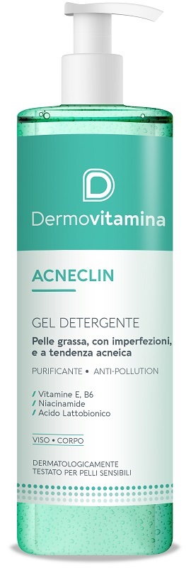 DERMOVITAMINA ACNECLIN GEL DETERGENTE 400 ML - Farmastop