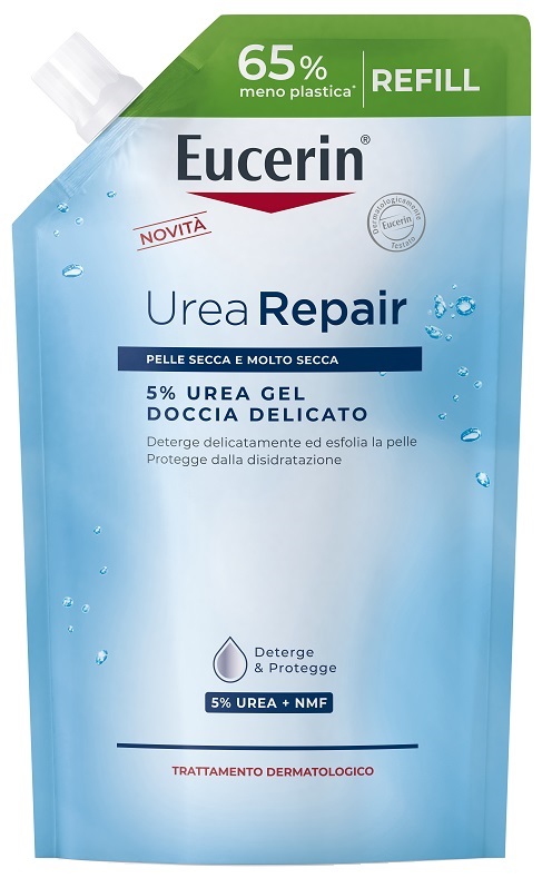 EUCERIN 5% UREA GEL DOCCIA DELICATO REFILL 400 ML - Farmastop