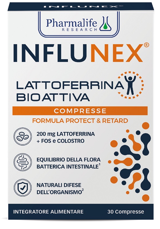 INFLUNEX LATTOFERRINA BIOATTIVA 30 COMPRESSE - Farmastop