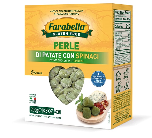 FARABELLA PERLE PATATE SPINACI 250 G - Farmastop