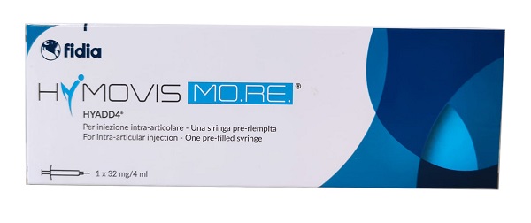 SIRINGA INTRA-ARTICOLARE PRERIEMPITA HYMOVIS MO RE HYADD4 ESADECILLAMIDE ACIDO IALURONICO 32MG/4ML 4 ML - Farmastop