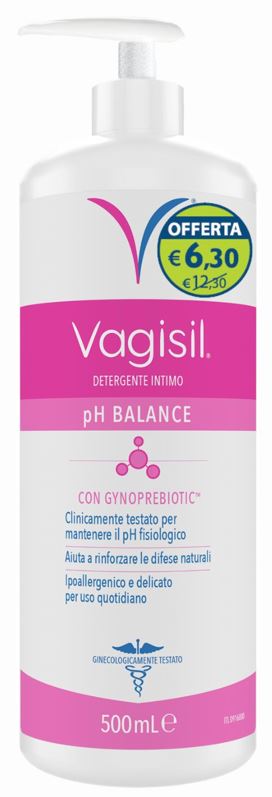 VAGISIL DETERGENTE PH BALANCE 500 ML OFFERTA SPECIALE - Farmastop