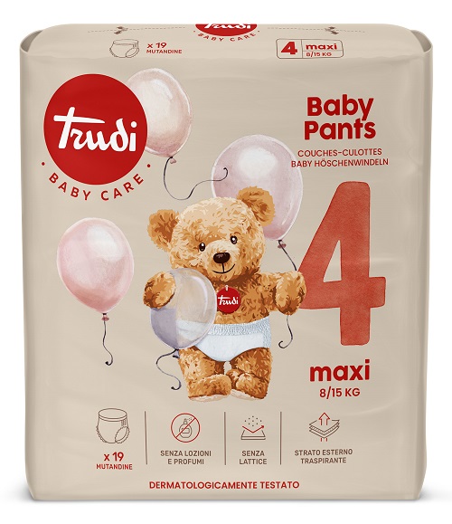 TRUDI BABY PANTS MAXI 8/15 KG 19 PEZZI - Farmastop