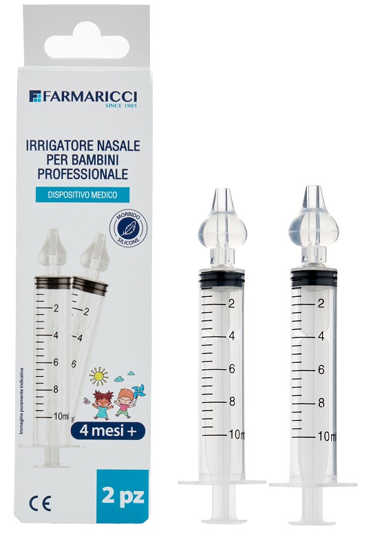 IRRIGATORE NASALE BAMBINI FARMARICCI 2 PEZZI - Farmastop