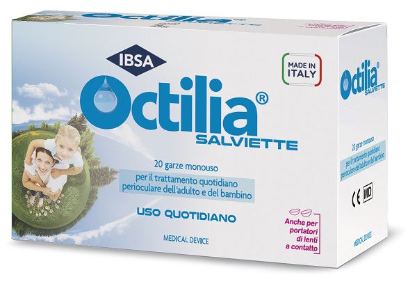 OCTILIA SALVIETTE PERIOCULARI 20 GARZE IN VISCOSA NON STERILI - Farmastop