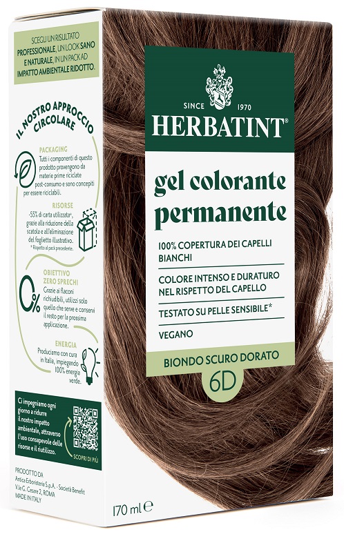 HERBATINT 6D BIONDO SCURO DORATO 170 ML - Farmastop