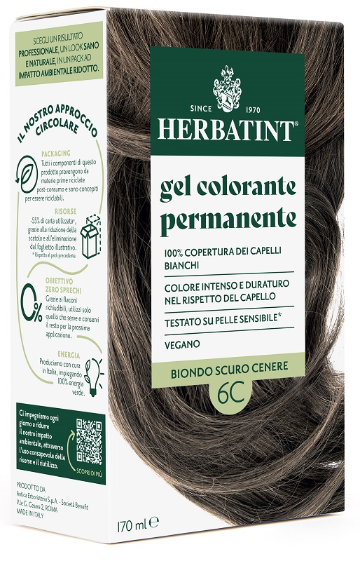 HERBATINT 6C BIONDO SCURO CENERE 170 ML - Farmastop