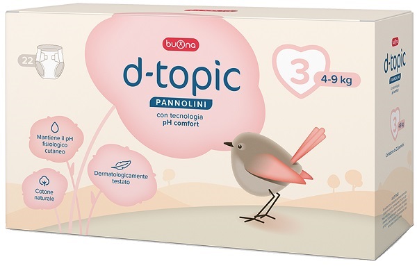 D-TOPIC PANNOLINI TAGLIA 3 22 PEZZI - Farmastop