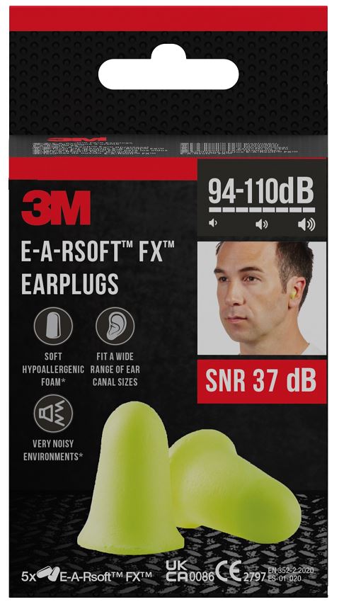 3M INSERTI AURICOLARI MORBIDI EARSOFT FX 5 PAIA - Farmastop