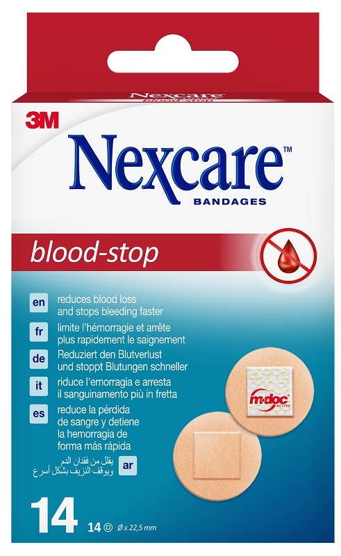 TAMPONE NASALE NEXCARE BLOOD STOP SPOTS 22MM 14 PEZZI - Farmastop