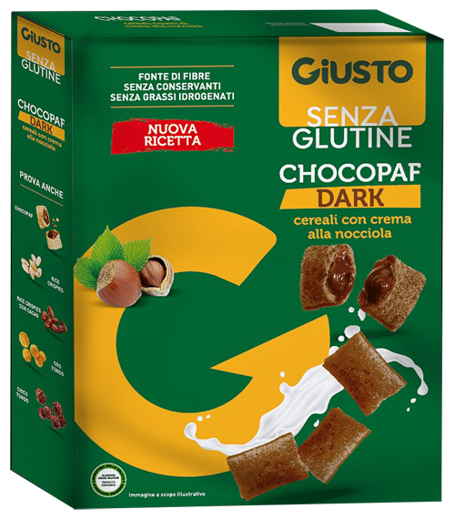 GIUSTO SENZA GLUTINE CHOCOPAF DARK 250 G - Farmastop