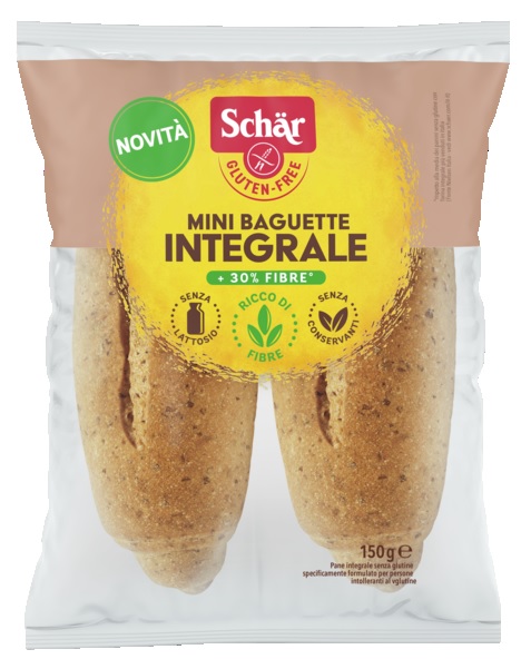 SCHAR MINI BAGUETTE INTEGRALE 4 PEZZI X 37,5 G - Farmastop