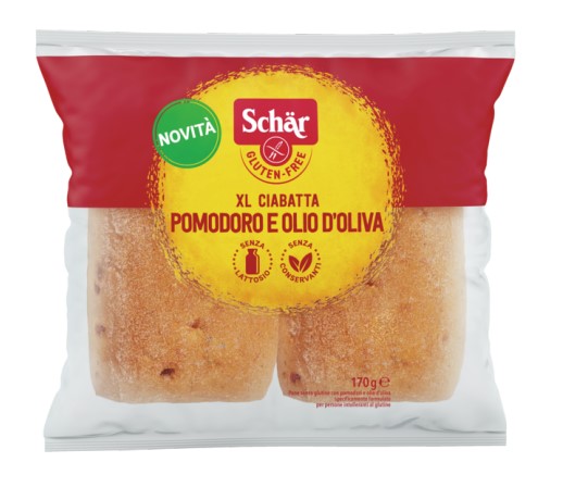 SCHAR XL CIABATTA POMODORI E OLIO D'OLIVA 2 PEZZI X 85 G - Farmastop