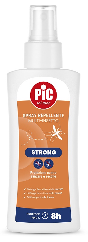 PIC SOLUTION SPRAY REPELLENTE MULTI-INSETTO STRONG 100 ML - Farmastop