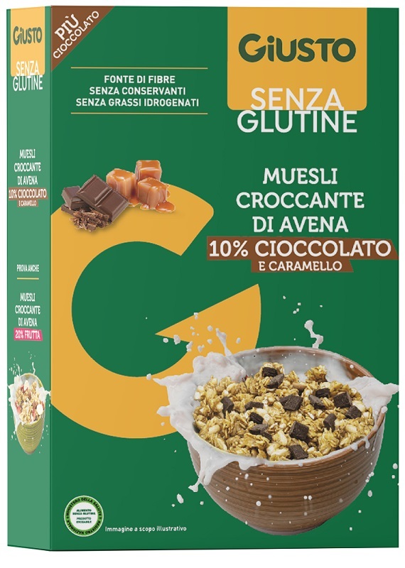 GIUSTO SENZA GLUTINE MUESLI AVENA CIOCCOLATO 275 G - Farmastop