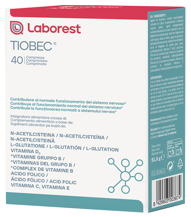 TIOBEC 40 COMPRESSE NUOVA FORMULAZIONE SENZA GLUTINE SENZA LATTOSIO - Farmastop