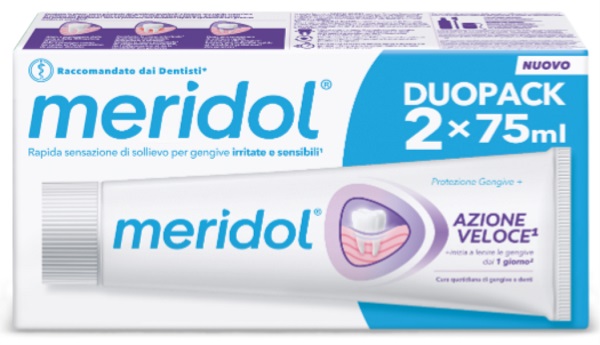 MERIDOL DENTIFRICIO AZIONE VELOCE 75 ML BITUBO - Farmastop