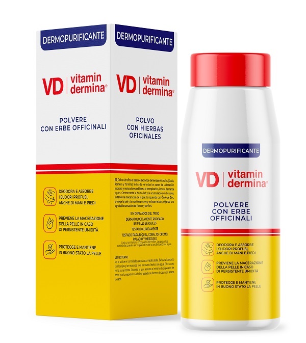 VITAMINDERMINA POLVERE ERBE OFFICINALI DERMOPURIFICANTE 100 G - Farmastop