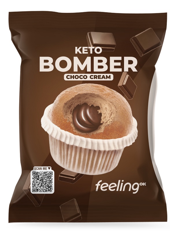 FEELING OK KETO BOMBER CHOCO CREAM 50 G - Farmastop